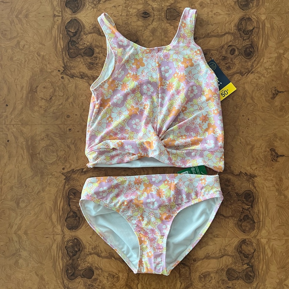 GAP Kids Girls 2 Piece Tankini Swimsuit Size 12 NWT
